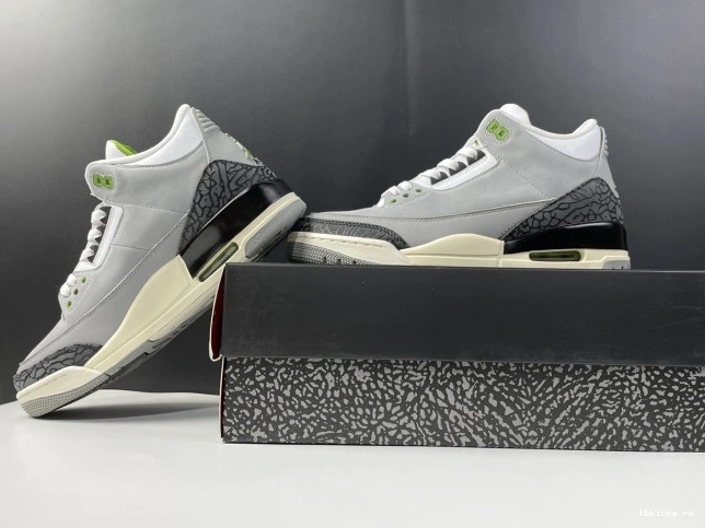 Cheap TB Retro Jordan Air 3 Chlorophyll 136064-006 0820